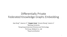 Differentially Private  Federated Knowledge Graphs Embedding