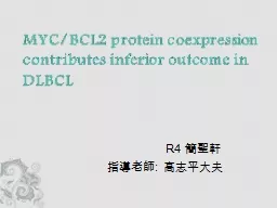 MYC/BCL2 protein  coexpression