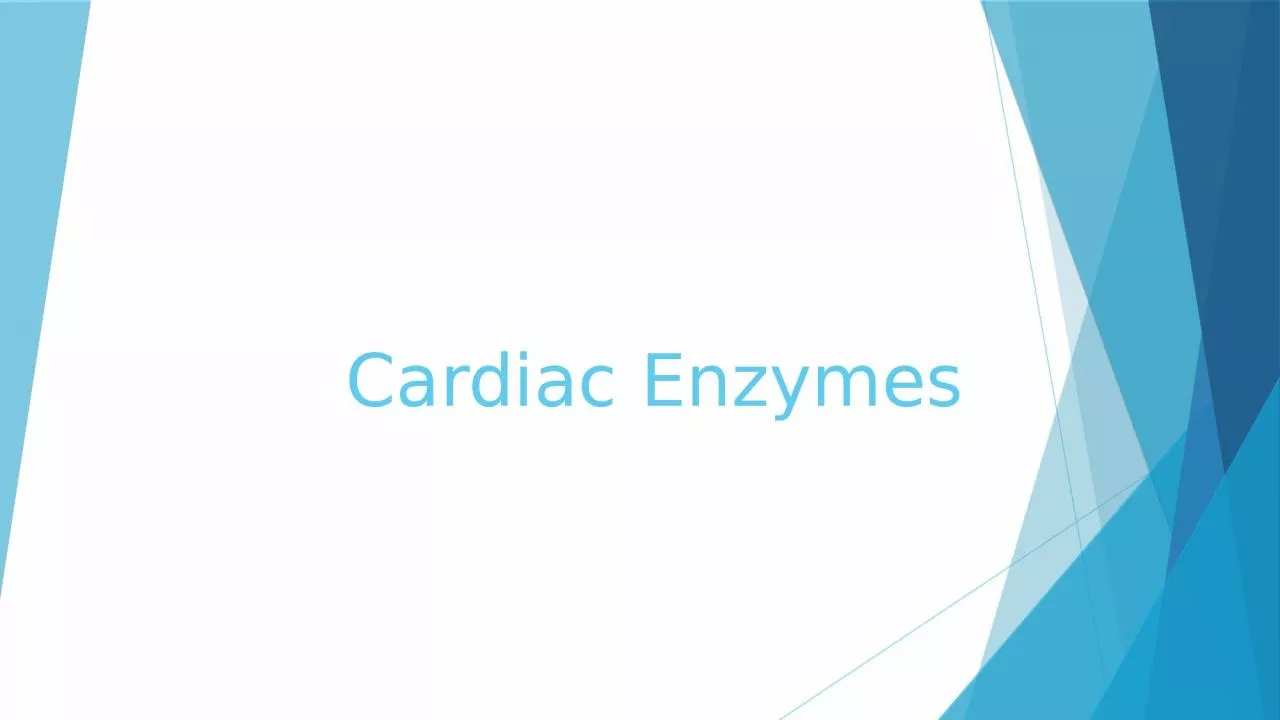 Cardiac Enzymes Cardiac Injury