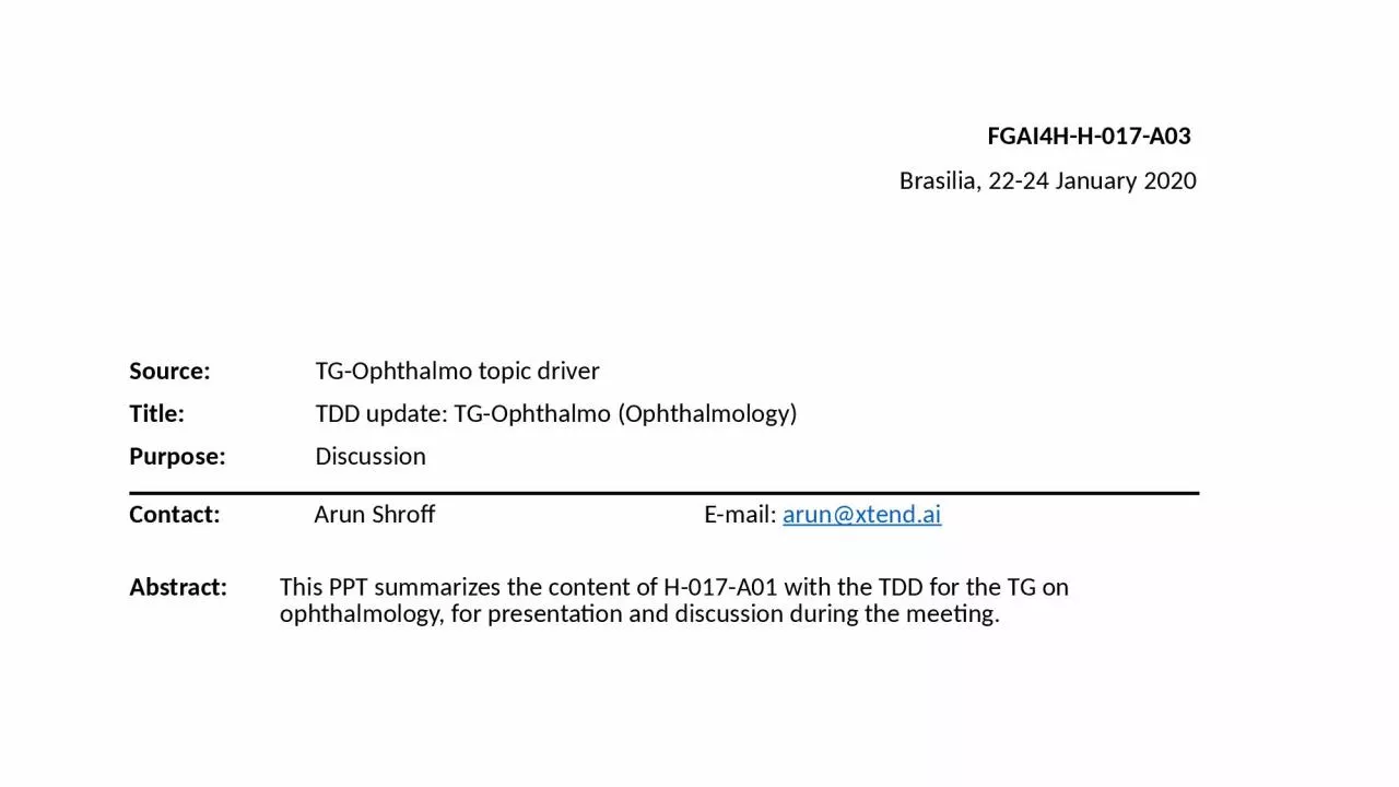 FGAI4H-H-017-A03 Brasilia, 22-24 January 2020