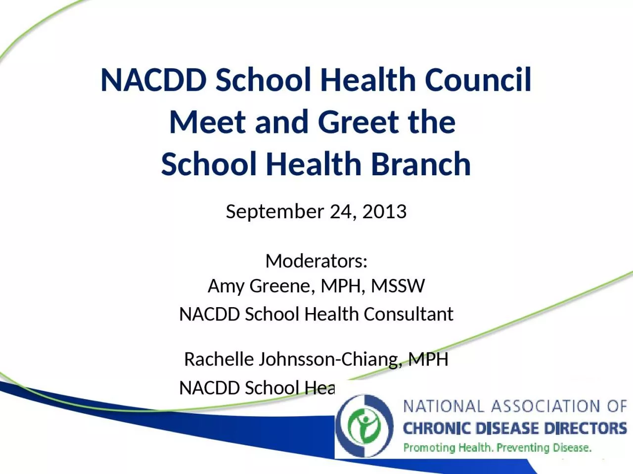 NACDD School Health Council