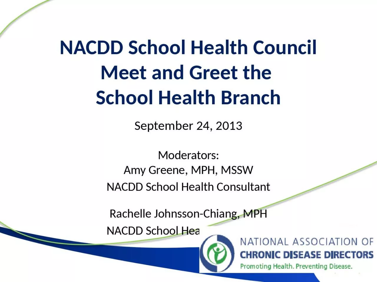 PPT-NACDD School Health Council