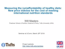 Measuring the (un)affordability of healthy diets: New price indexes for the cost of meeting interna
