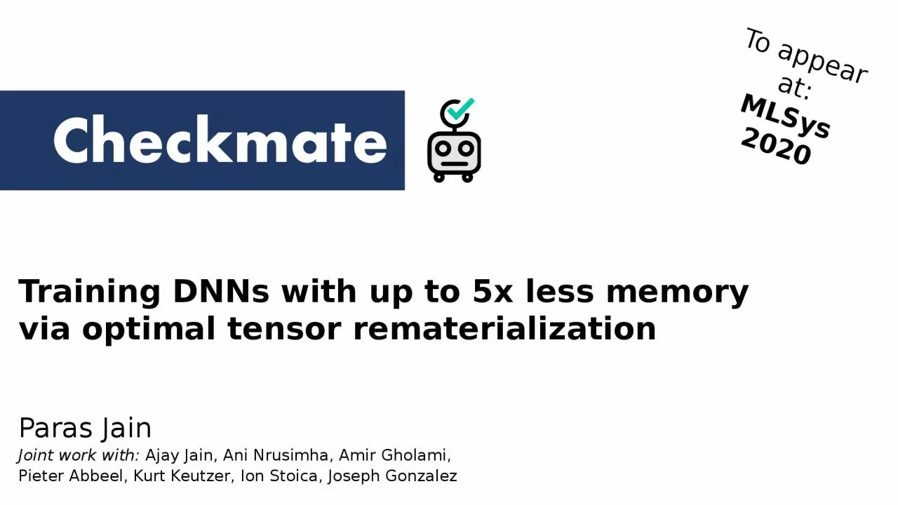 Training DNNs with up to 5x less memory via optimal tensor