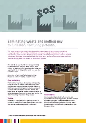 Eliminating waste and inefciency to full manufacturing potential.
..