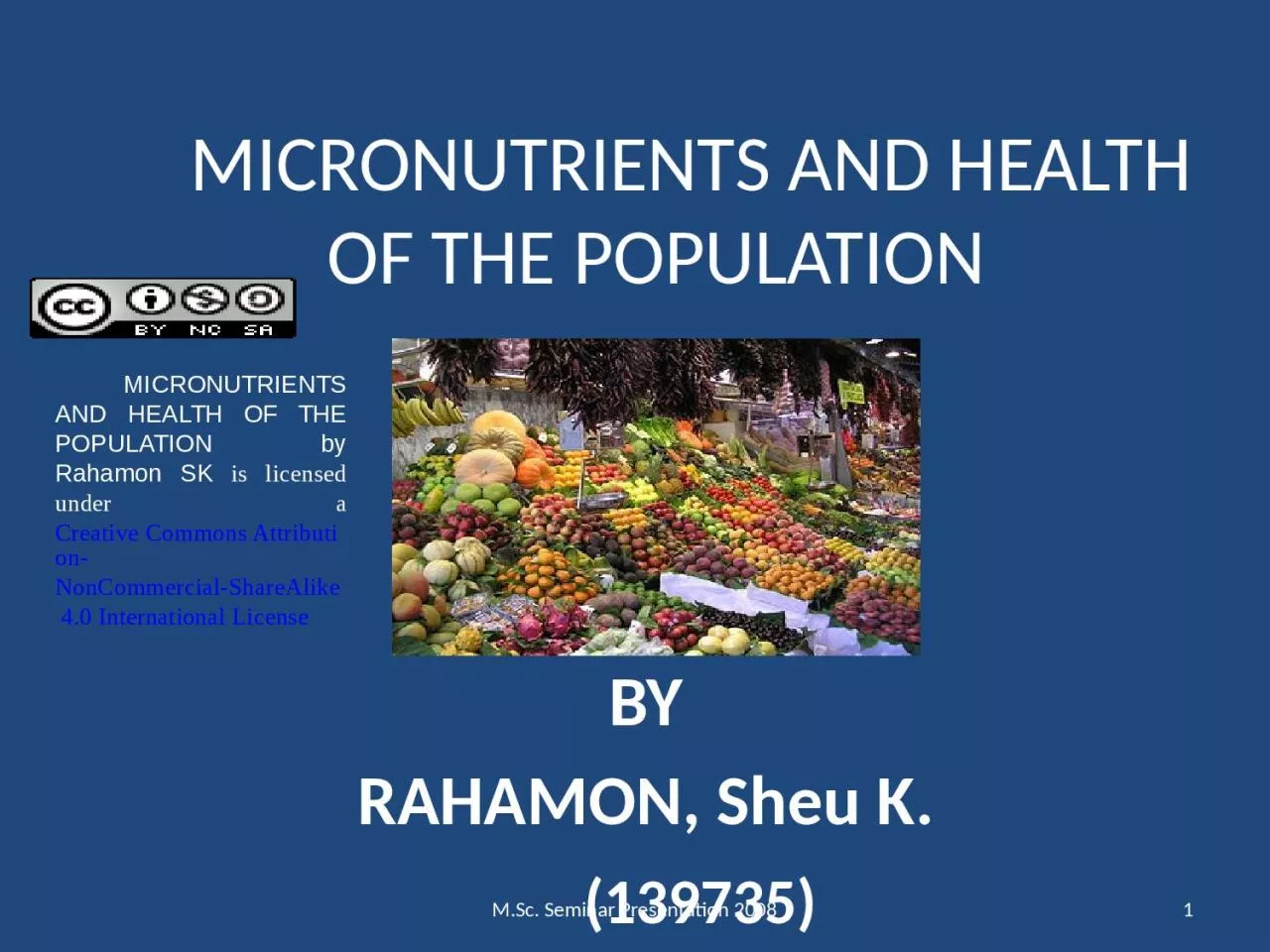 MICRONUTRIENTS AND HEALTH OF THE POPULATION