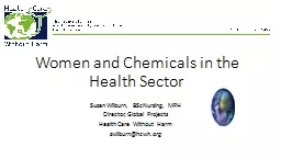 Women and Chemicals in the Health Sector
