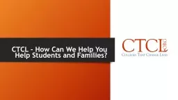 CTCL - How Can We Help You Help Students and Families?