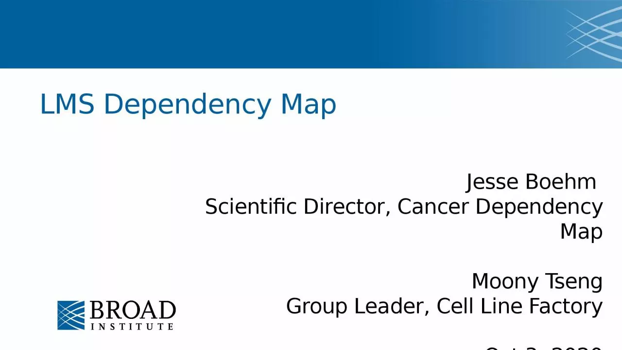 PPT-LMS Dependency Map Jesse Boehm