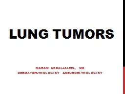 Lung tumors Maram   abdaljaleel