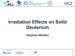 Irradiation  Effects  on Solid Deuterium