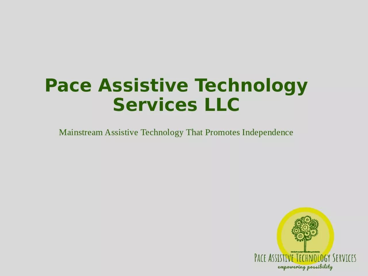 Pace Assistive Technology Services LLC