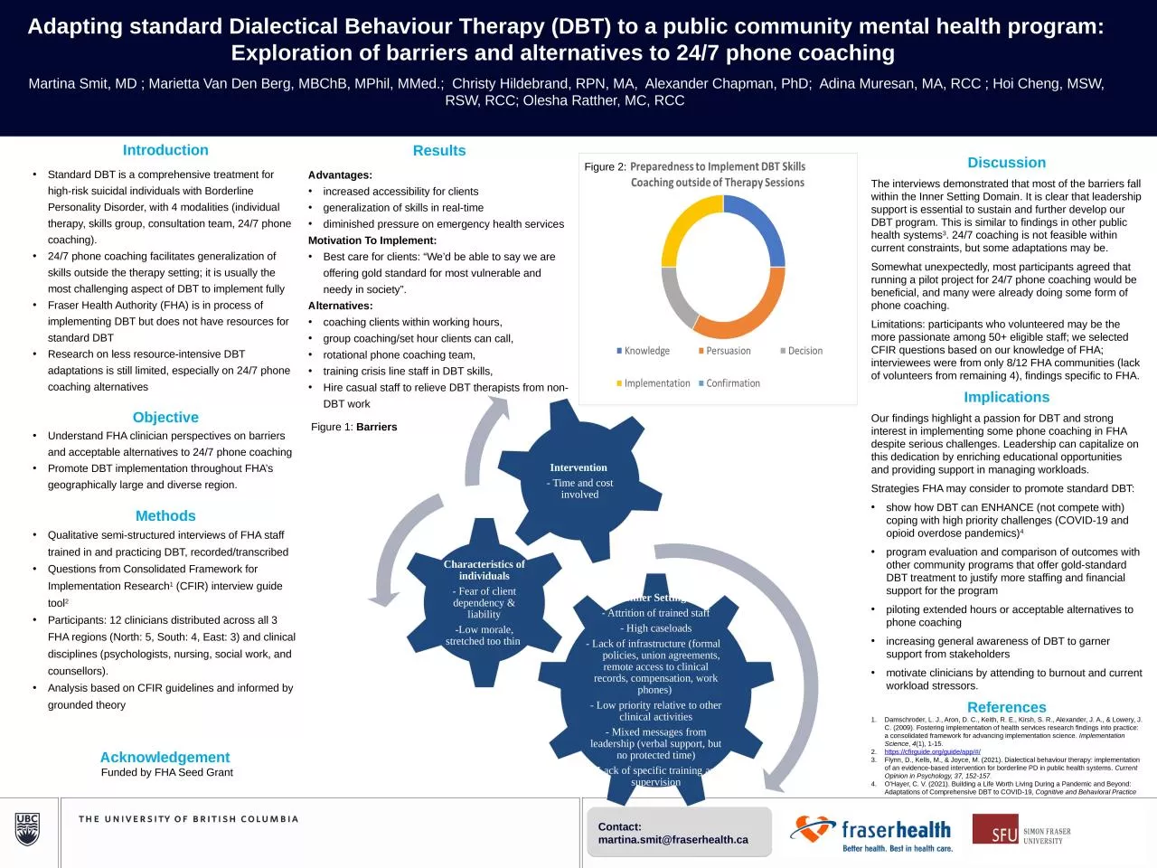 Adapting standard Dialectical Behaviour Therapy (DBT) to a public community mental health