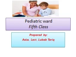 Pediatric ward Fifth Class