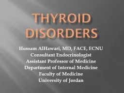 Thyroid Disorders Hussam
