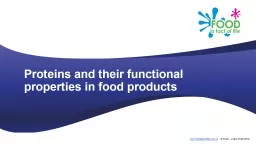 Proteins  and  their functional