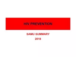 HIV PREVENTION SAMU SUMMARY