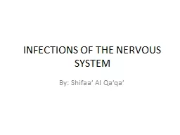 INFECTIONS OF THE NERVOUS