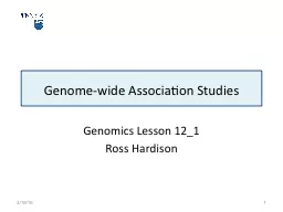 Genome-wide Association Studies