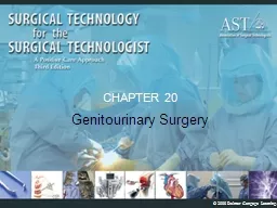 CHAPTER 20 Genitourinary Surgery