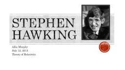 Stephen Hawking Allie Murphy