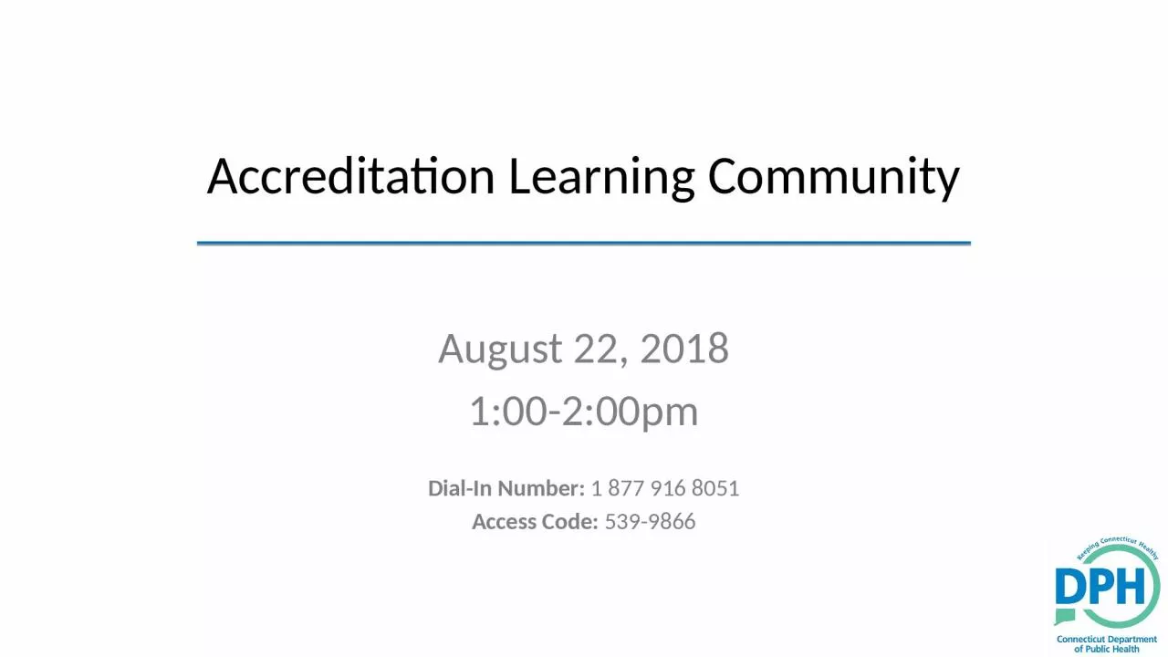 Accreditation Learning Community