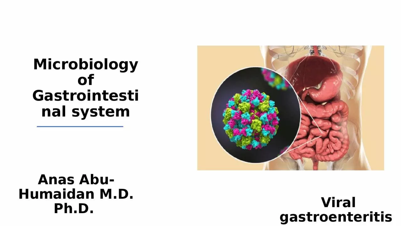 Microbiology of Gastrointestinal system