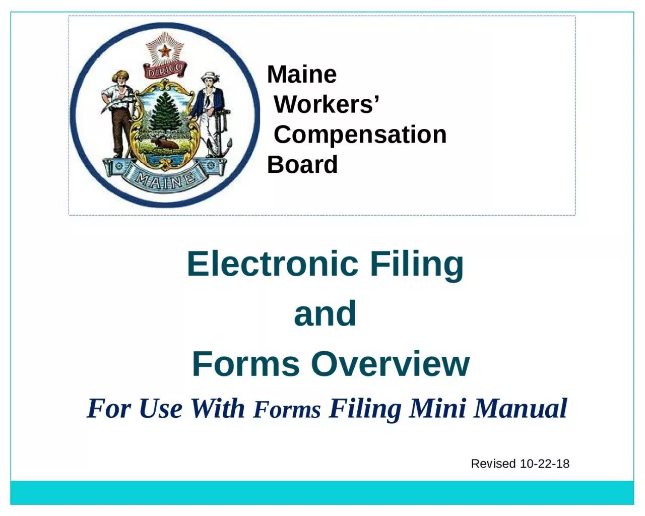 Electronic  Filing  and