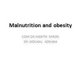 Malnutrition and  obesity
