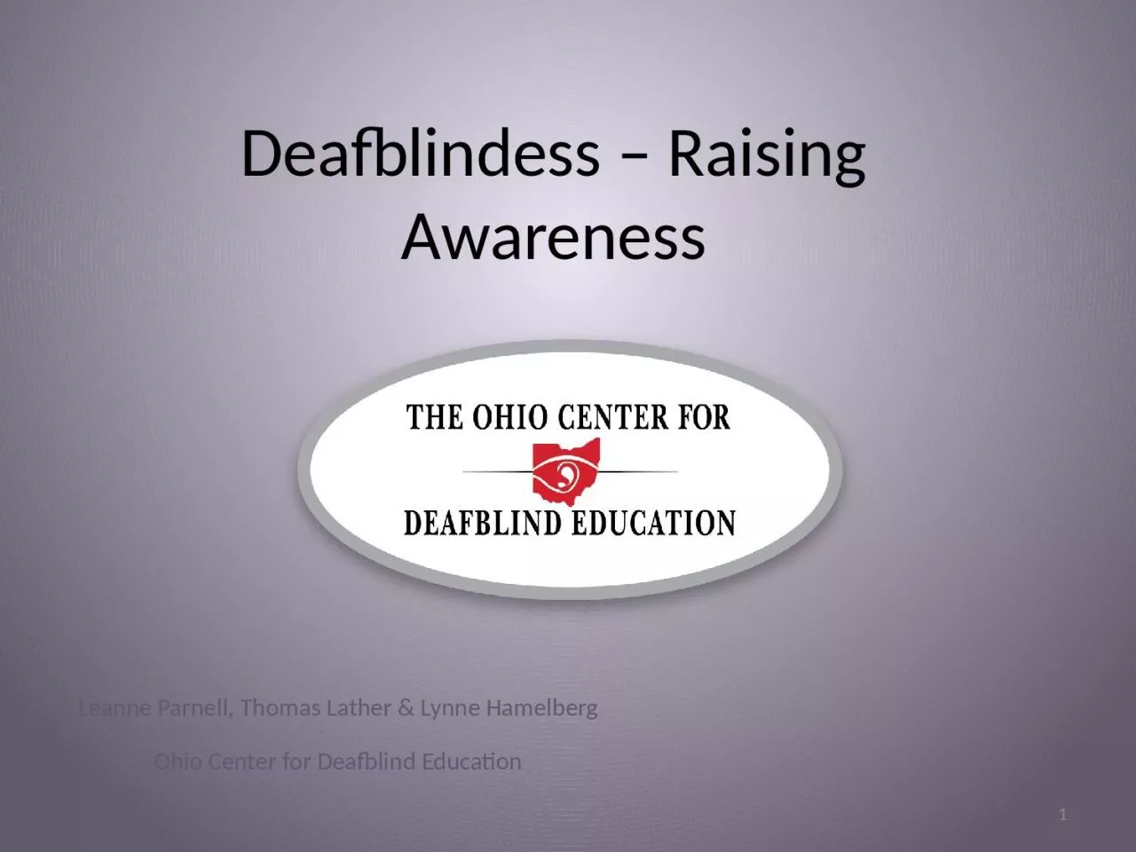 Deafblindess – Raising Awareness
