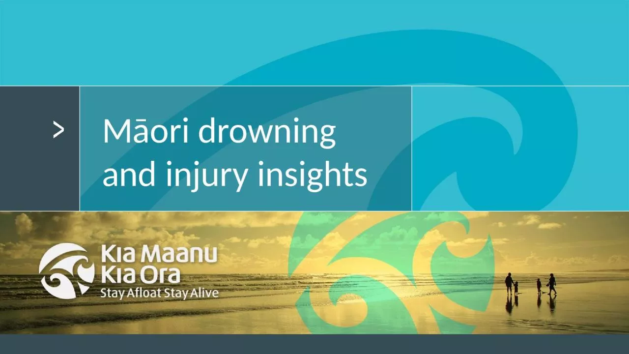 Māori drowning  and injury insights