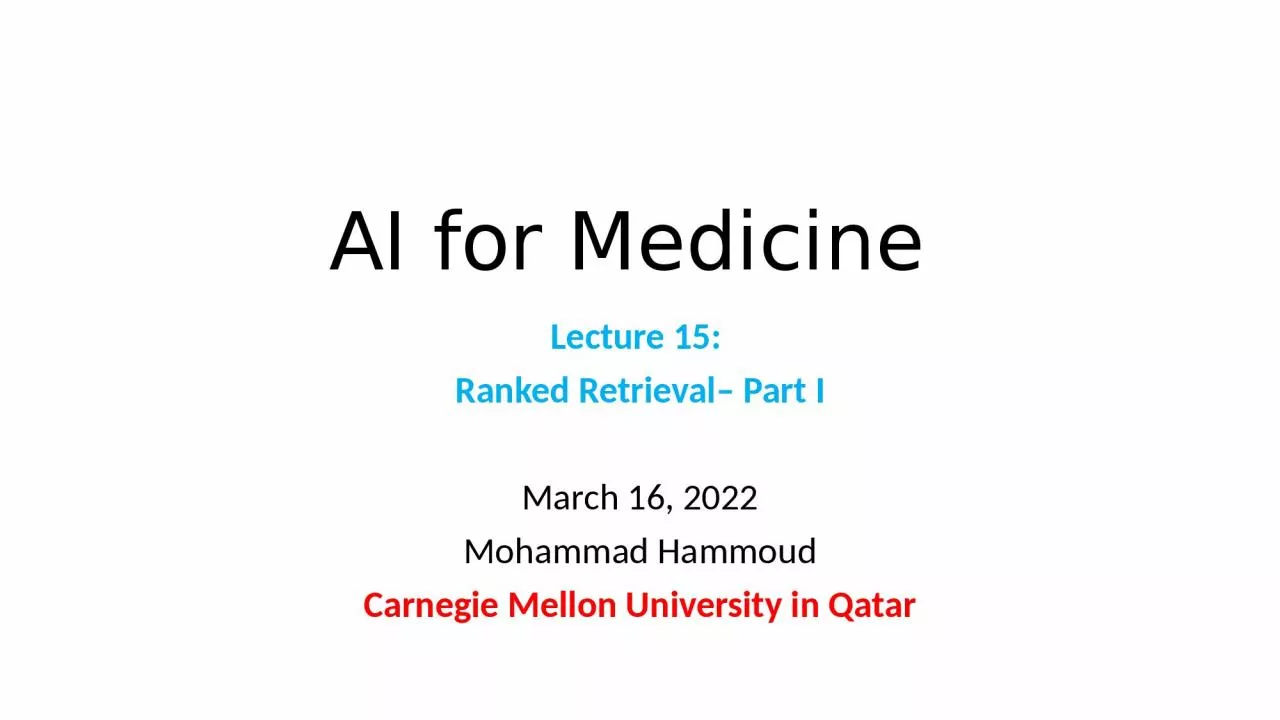AI for Medicine  Lecture 15: