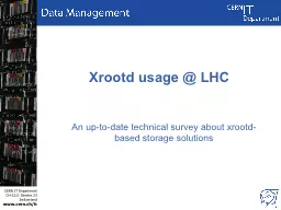 Xrootd usage @ LHC An up-to-