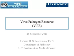 Virus Pathogen Resource (