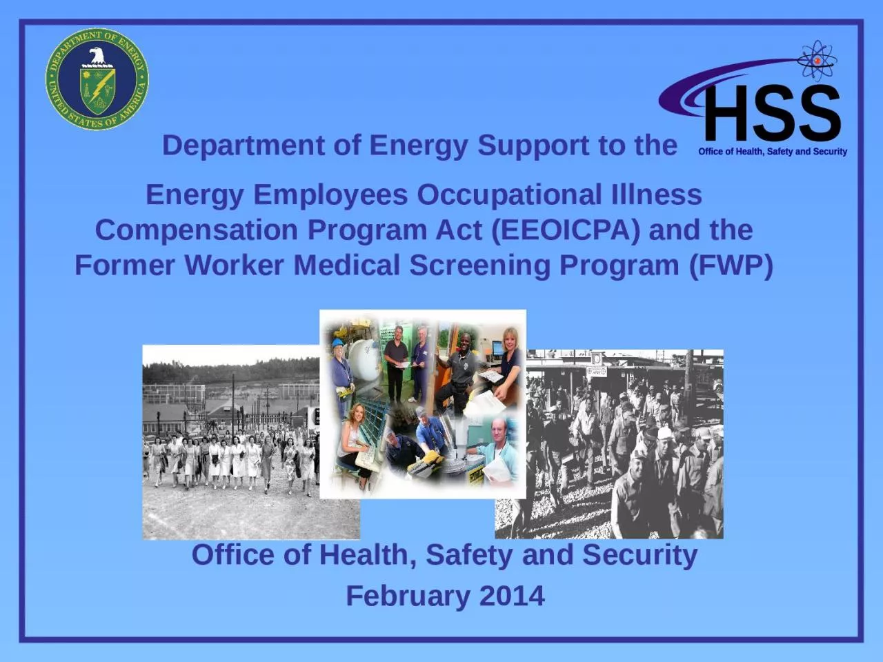 PPT-Department of Energy Support to the