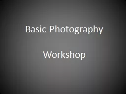 Basic Photography   Workshop