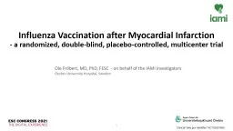 Influenza Vaccination after Myocardial
