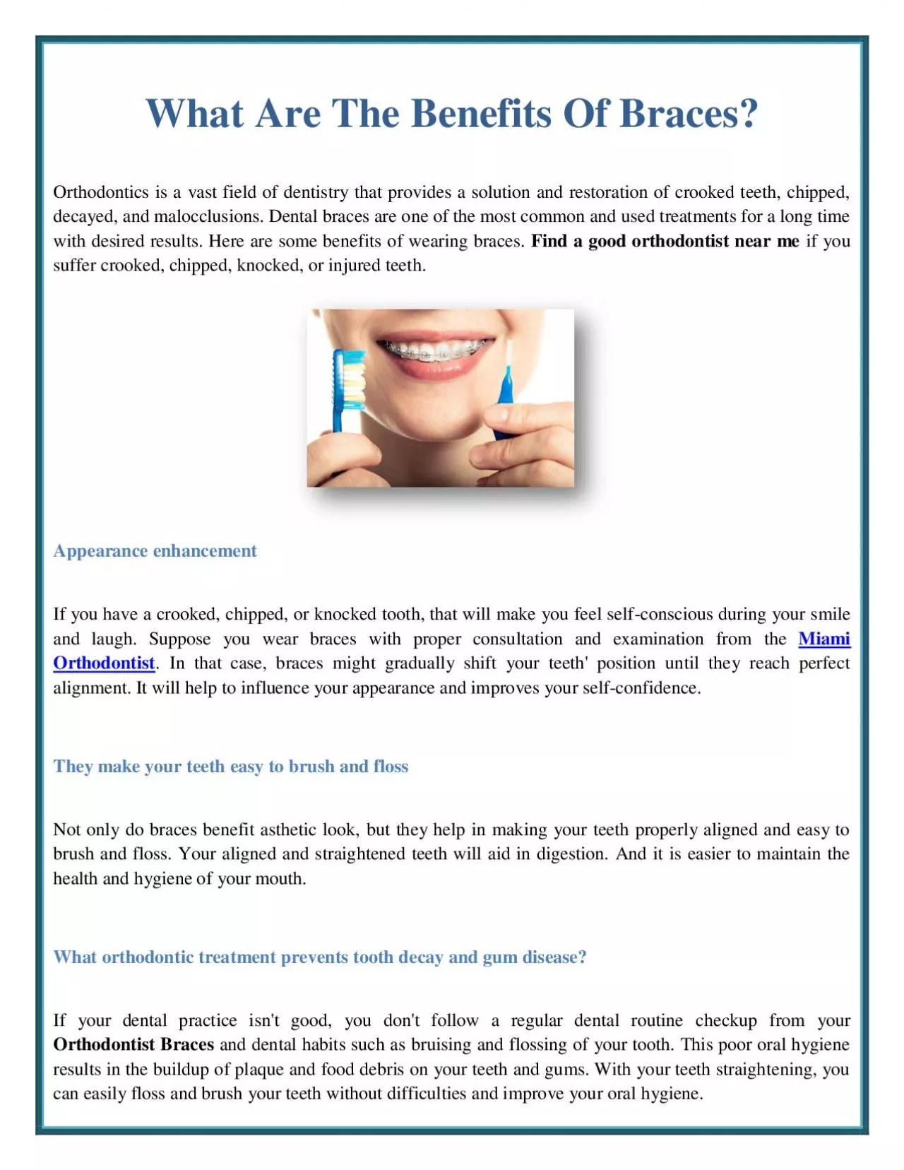 What Are The Benefits Of Braces?