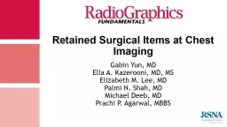 Retained Surgical Items at Chest Imaging
