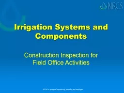 Irrigation Systems and Components