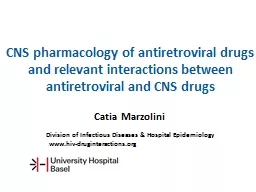 PPT-CNS pharmacology of antiretroviral