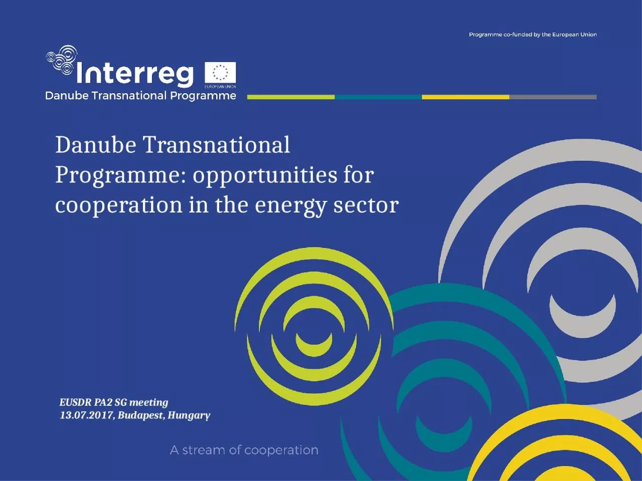 Danube Transnational Programme: opportunities for cooperation in the energy sector