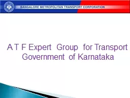 A T F Expert  Group  for Transport