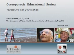 Osteoporosis Educational Series: