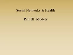 Social Networks & Health