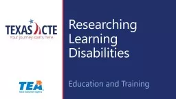 Researching Learning Disabilities