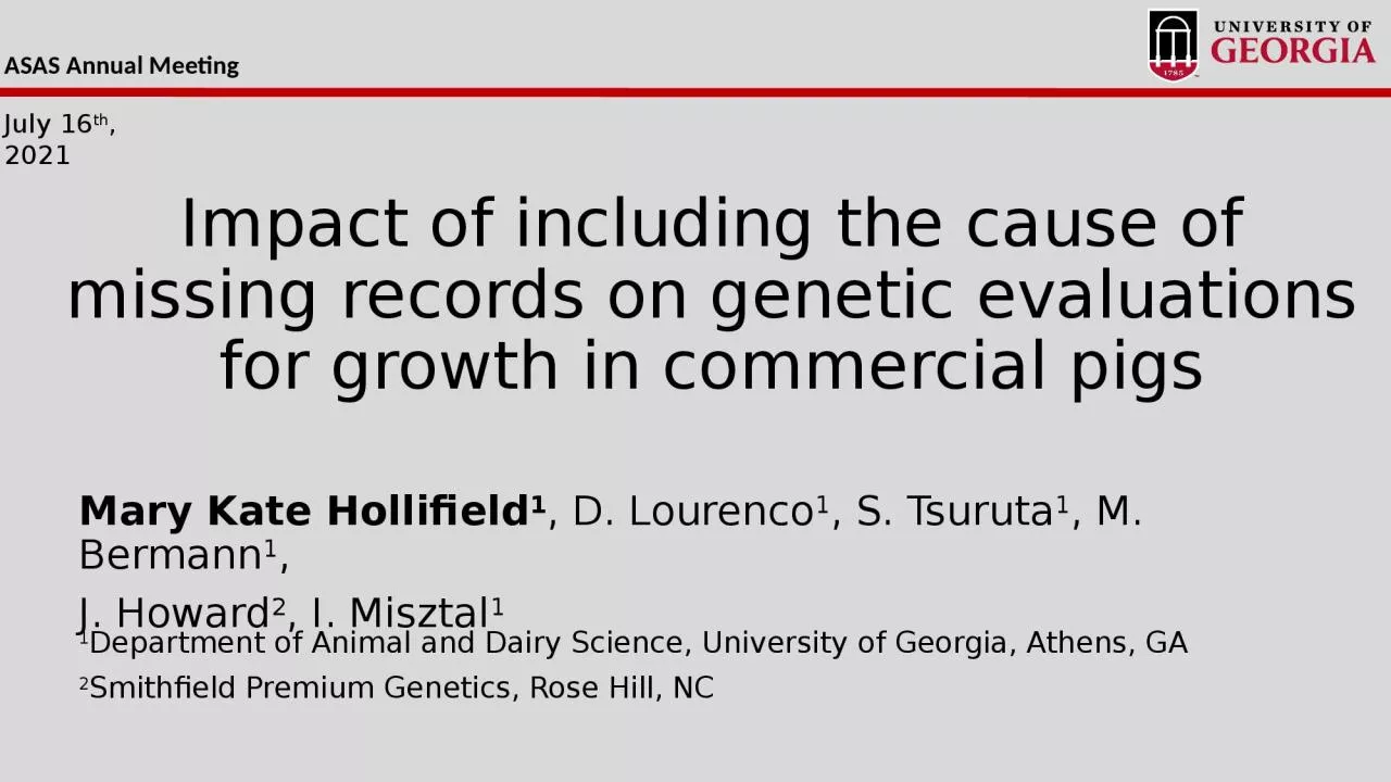 Impact of including the cause of missing records on genetic evaluations for growth in