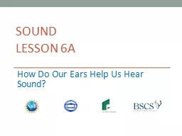 Sound Lesson 6a How Do Our Ears Help Us Hear Sound?