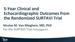 5-Year Clinical and Echocardiographic Outcomes from the Randomized SURTAVI Trial