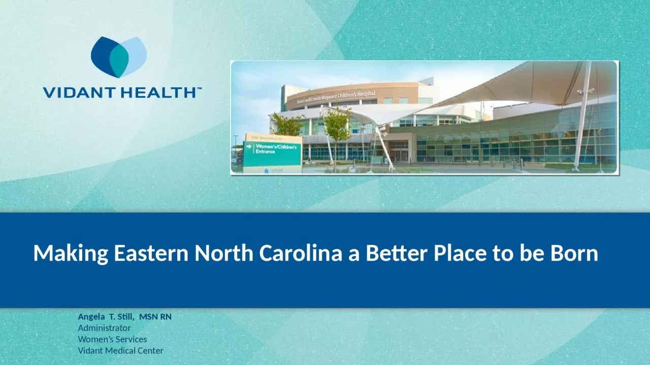 Making  Eastern North Carolina a Better Place to be